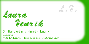 laura henrik business card